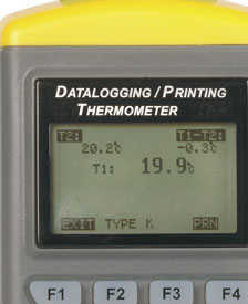 Dual Channel Printer / Data-Logging Thermometer Type JRTHD-M2-PRINT/PC