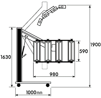 IR Heater Lamp Type JRTH-HL4000 Drawing