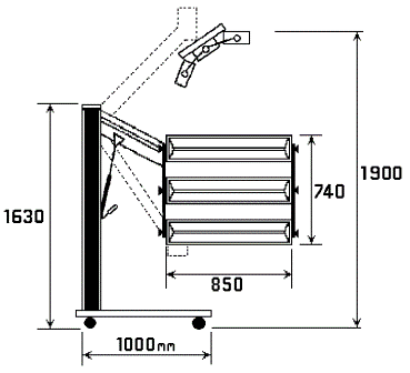 IR Heater Lamp Type JRTH-HL4500 Drawing